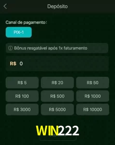 deposits WIN222