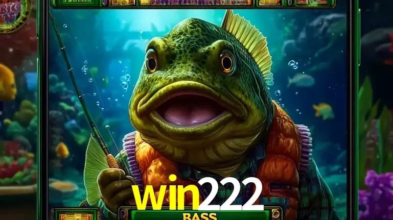 Personagem de peixe pescador do popular jogo de slot com tema de pescaria, uma das emocionantes opções de caça-níqueis para jogar e ganhar no cassino win222.