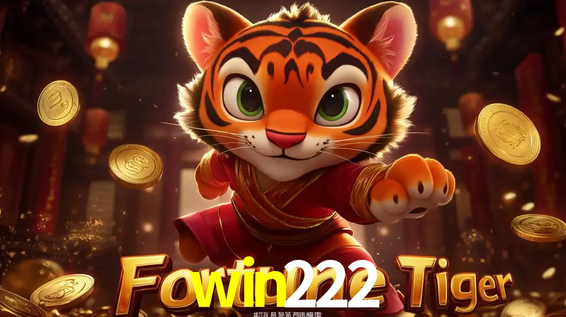 O carismático mascote do jogo de slot Fortune Tiger, um tigre fofo em pose de artes marciais, pronto para trazer sorte e multiplicadores de ganhos no cassino online win222.